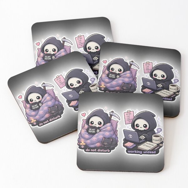 Item preview, Cute Grim Reaper Blanket Stickers  designed and sold by PicParadiz.
