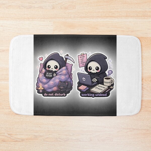 Item preview, Cute Grim Reaper Blanket Stickers  designed and sold by PicParadiz.