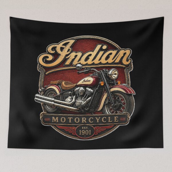 Item preview, Indian Motorcycle Est. 1901 — Classic American Vintage designed and sold by IronRoadCo.