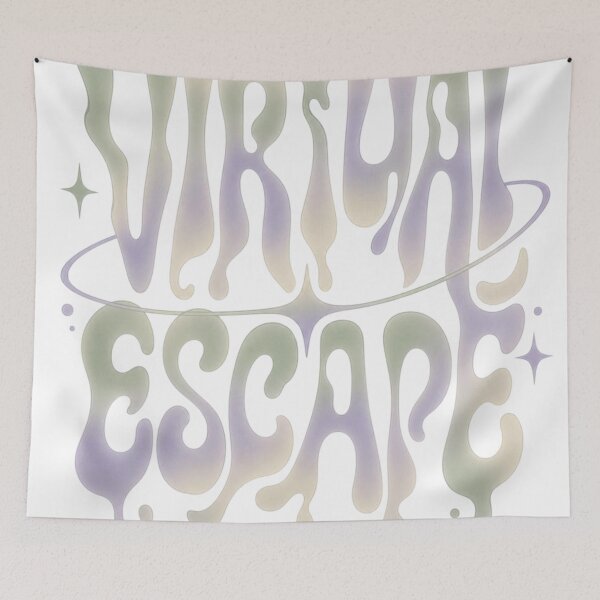 Item preview, Y2K Frosted Glass Liquid Metal Typography Tee designed and sold by mo-carnival.