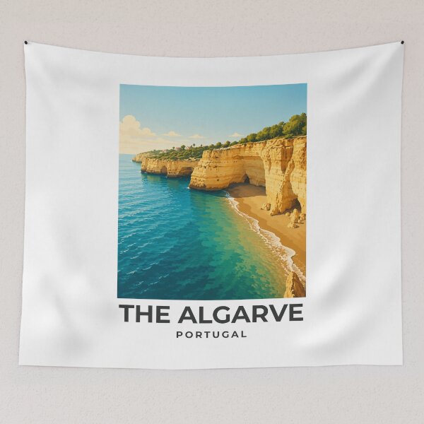Item preview, A Travel Print of The Algarve - Portugal designed and sold by StudioRedKoala.