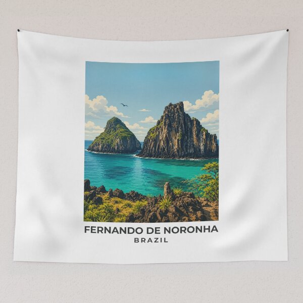 Item preview, A Travel Print of Fernando de Noronha- Brazil designed and sold by StudioRedKoala.