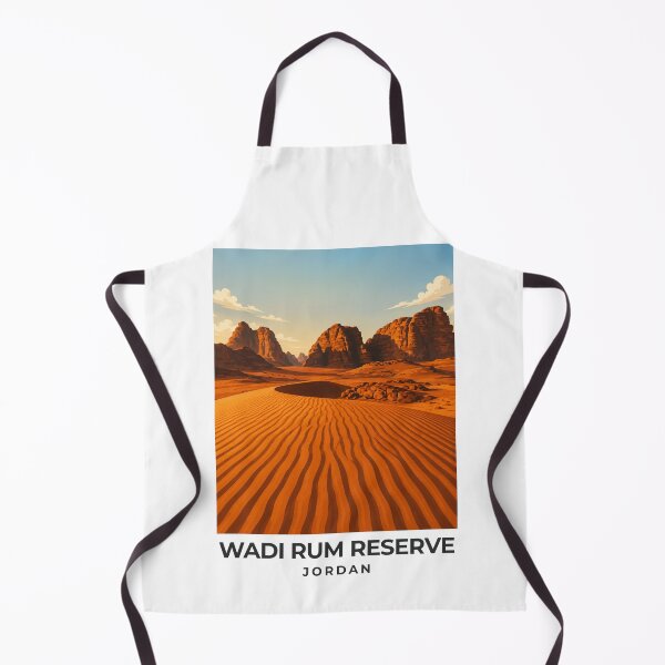 Item preview, A Travel Print of Wadi Rum Reserve - Jordan designed and sold by StudioRedKoala.