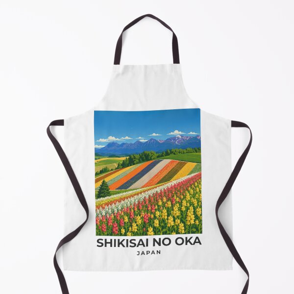 Item preview, A Travel Print of Shikisai no Oka - Japan designed and sold by StudioRedKoala.