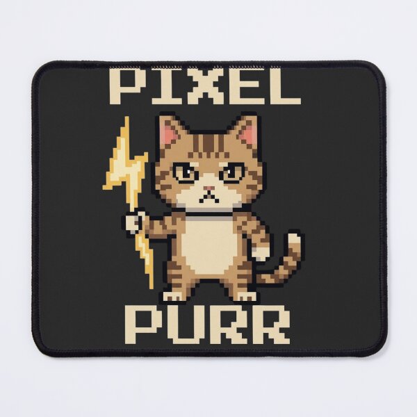 Item preview, Pixel Purr Retro 8 Bit Gamer Cat designed and sold by GiggleInkTees.