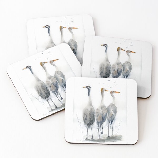 Item preview, Three Elegant Cranes designed and sold by PaintsPassion.
