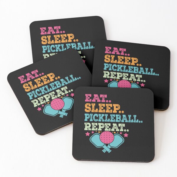 Item preview, Funny Pickleball Eat Sleep Repeat Lifestyle Pickle Ball designed and sold by smartrocket.
