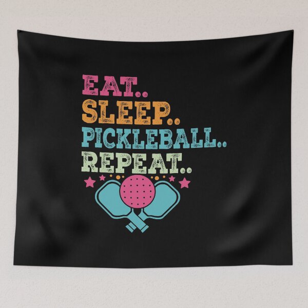 Item preview, Funny Pickleball Eat Sleep Repeat Lifestyle Pickle Ball designed and sold by smartrocket.