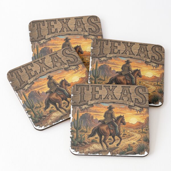 Item preview, Texas Cowboy Sunset - Western Horse Rider - Rustic Country Vintage Design - Lone Star Spirit designed and sold by ShirtsUp-Lane.