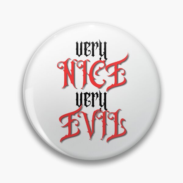 Item preview, Very Nice Very Evil Gothic Wrestling Text Print designed and sold by oddcosmik.