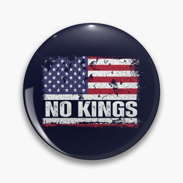 Item preview, Anti Trump No Kings Protest Vintage American Flag on Black designed and sold by Artycom.