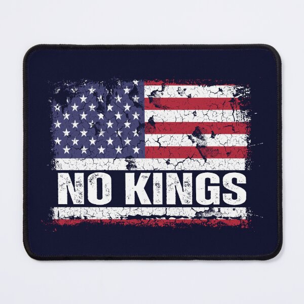 Item preview, Anti Trump No Kings Protest Vintage American Flag on Black designed and sold by Artycom.