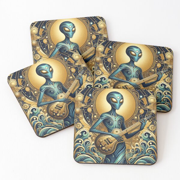 Item preview, Alien Surf Rock Guitarist designed and sold by KenRinkel.