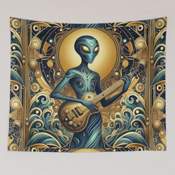 Item preview, Alien Surf Rock Guitarist designed and sold by KenRinkel.