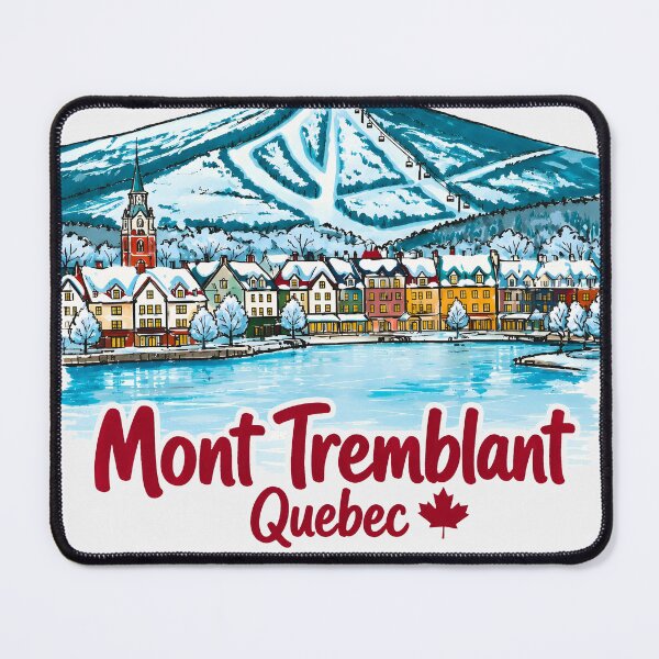 Item preview, Mont Tremblant Quebec Winter Skiing Snowy Landscape designed and sold by HowToCanadian.