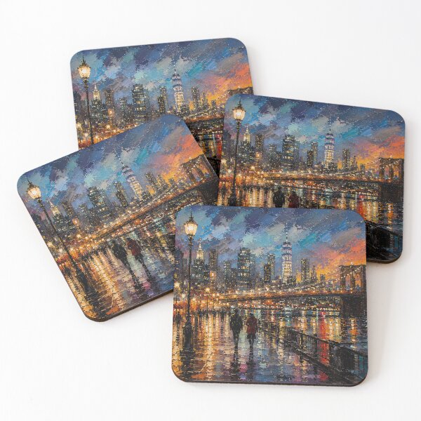 Item preview, Impressionist City Night Reflections designed and sold by SaryaSmyth19.