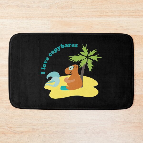 Item preview, I Love Capybaras Tropical Beach Art designed and sold by Vac1.