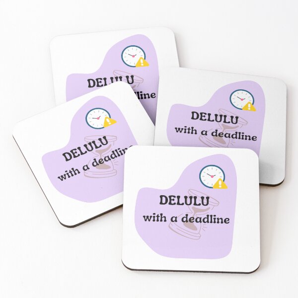 Item preview, Delulu With a Deadline Sticker | Funny Productivity Quote | Student Meme Design designed and sold by Pandey14.