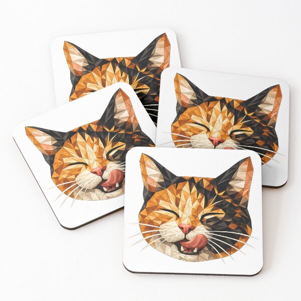 Item preview, Emmi – Playful Polygon Cat designed and sold by filou designs.