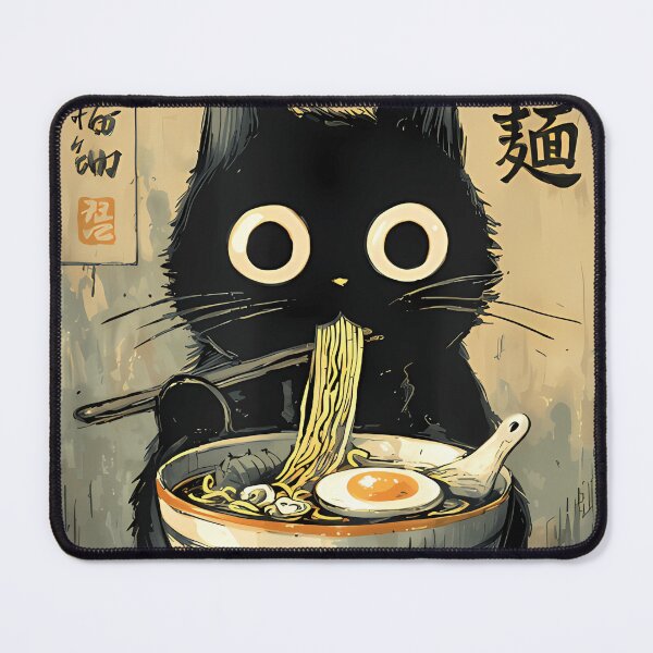 Item preview, Kawaii Ramen Cat Retro Japanese Noodles Artwork designed and sold by TomatiLove.