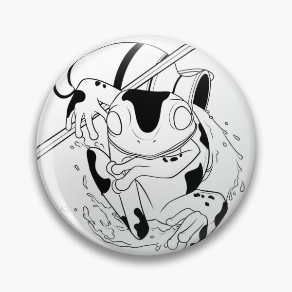Item preview, Koi Frog Japanese Line Art designed and sold by Tinolab.