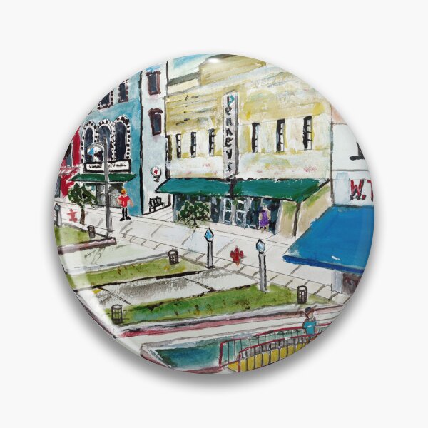 Item preview, Retro Town Square designed and sold by Misfitcane.