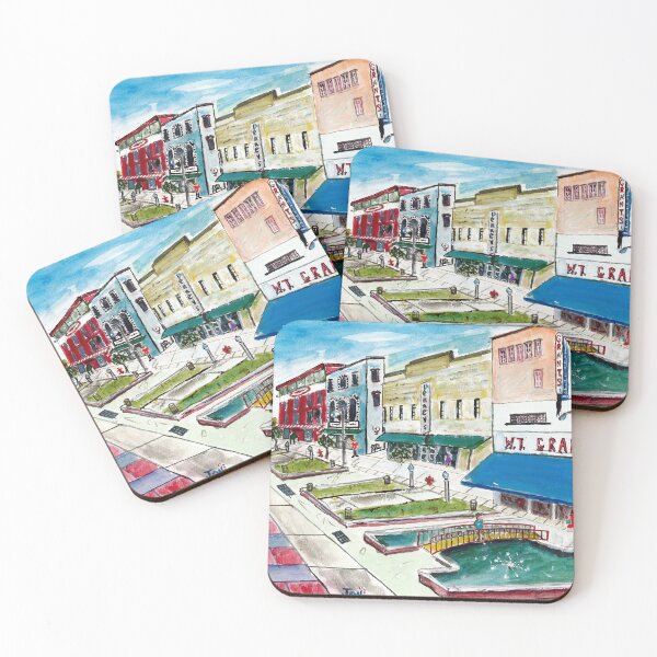 Item preview, Retro Town Square designed and sold by Misfitcane.