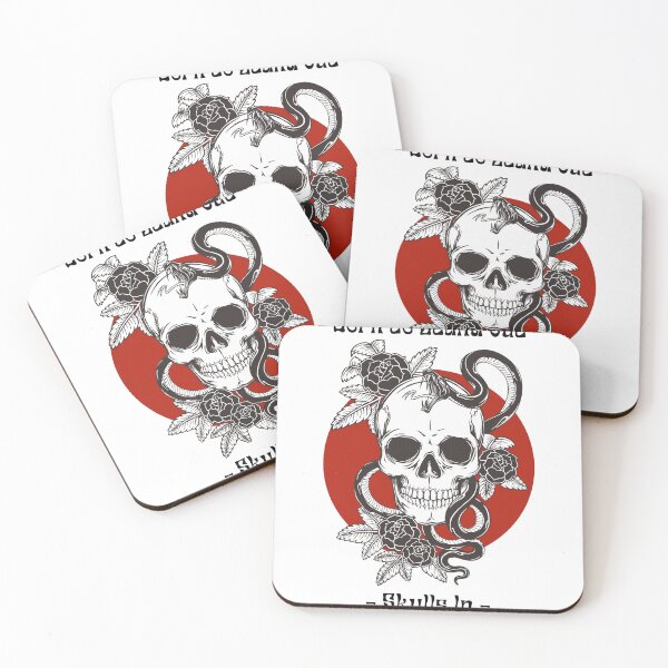 Item preview, Born to Stand Out – Gothic Skull Snake Rose Tattoo designed and sold by SpinolaArtz.