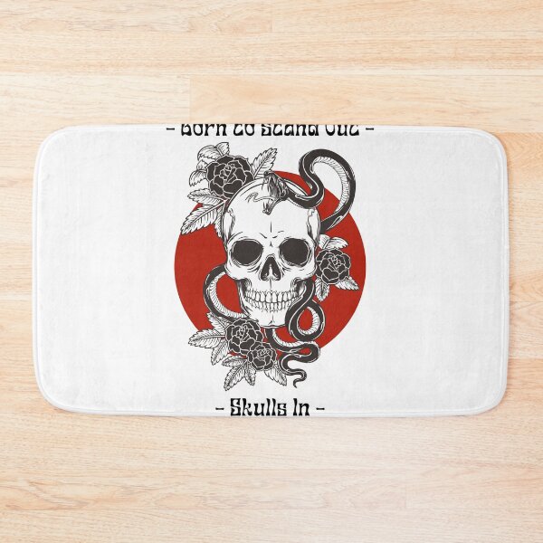 Item preview, Born to Stand Out – Gothic Skull Snake Rose Tattoo designed and sold by SpinolaArtz.