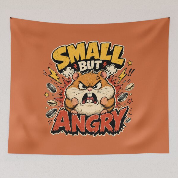Item preview, Very Angry Little Hamster designed and sold by Fab-Haven.