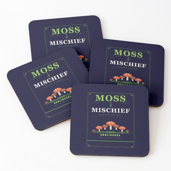 Item preview, Moss And Mischief Goblincore Mushroom Cluster Dark Forest Cottagecore Graphic designed and sold by Mega-Shopping.