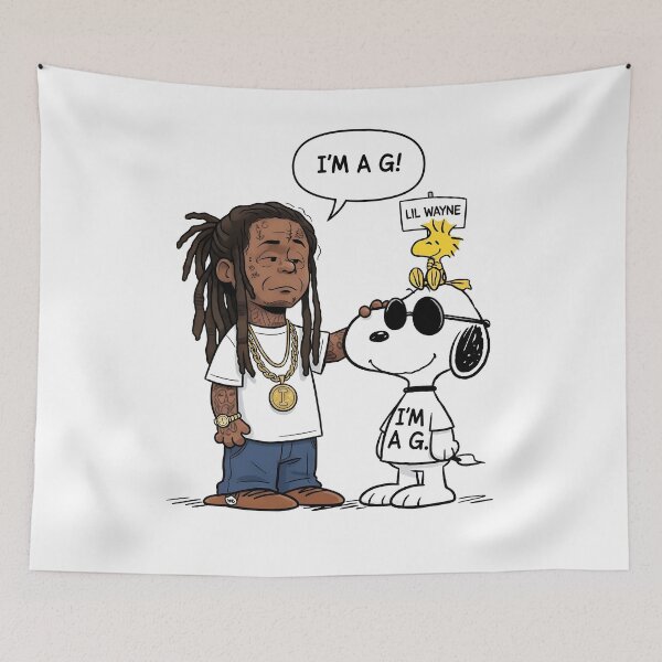 Item preview, Lil Wayne x Snoopy I'm A G ! designed and sold by Peggy D Schafer.