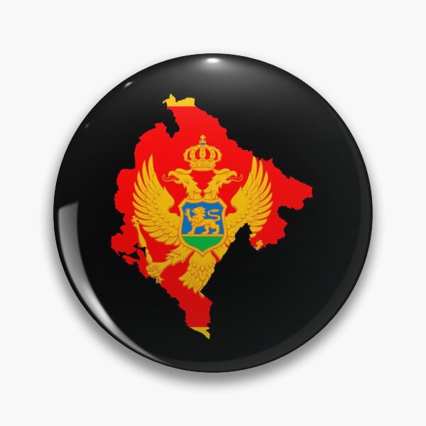 Item preview, Flag Map of Montenegro  designed and sold by DreamBrushy.
