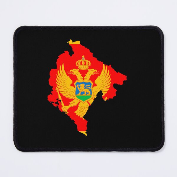Item preview, Flag Map of Montenegro designed and sold by DreamBrushy.