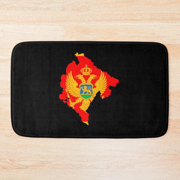 Item preview, Flag Map of Montenegro  designed and sold by DreamBrushy.