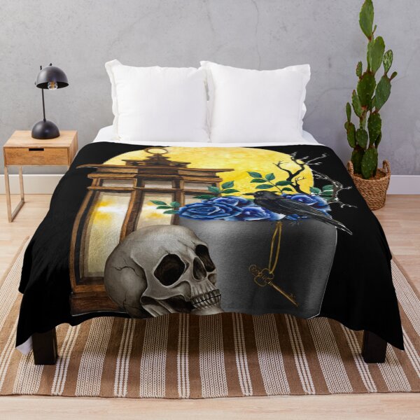 Item preview, Gothic Raven Skull Moon Design | Dark Academia Halloween Art designed and sold by SkeletonMood.
