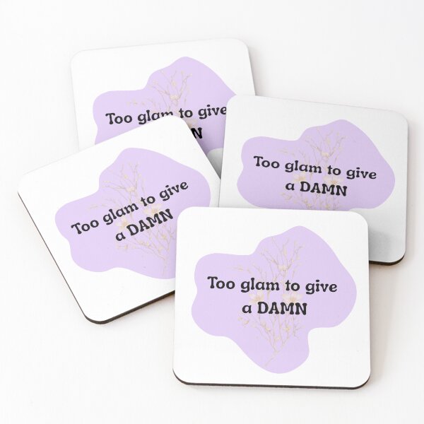 Item preview, Too Glam to Give a Damn Sticker | Sassy Confidence Quote | Cute Bold Girl Design designed and sold by Pandey14.