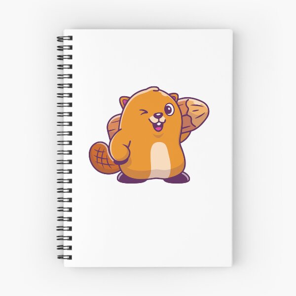 Item preview, Cute Winking Beaver Holding Wood Cartoon designed and sold by Lorraine N 	 Morneau.
