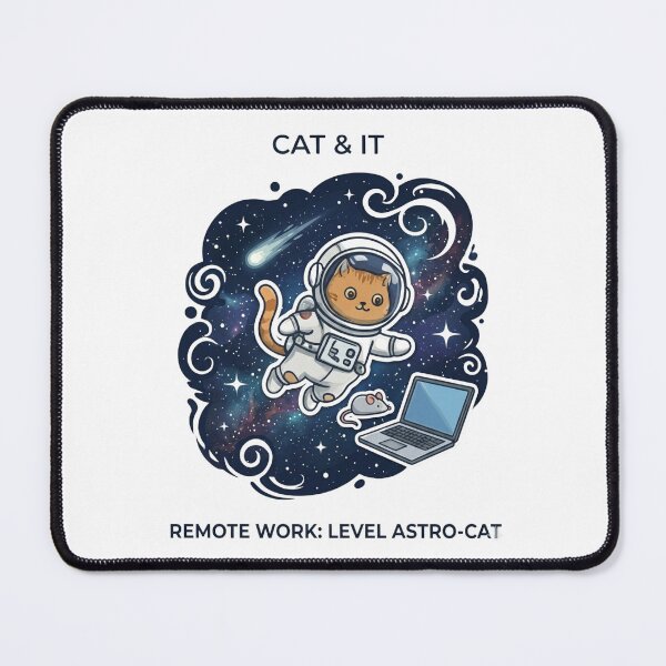 Item preview, Funny Remote Work Gift Astronaut Cat Level Astro-Cat  Work From Home Cat Lover Shirt Space Cat Gift designed and sold by Dev Mode.