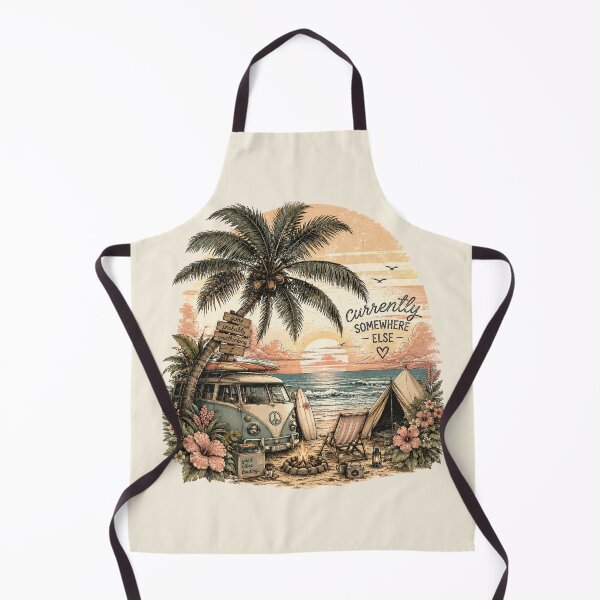 Item preview, Currently Somewhere Else – Retro Beach Van Aesthetic designed and sold by BeaVibes.