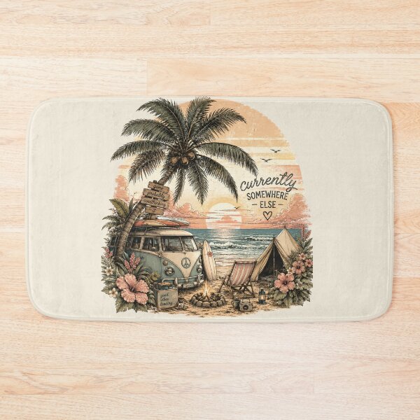Item preview, Currently Somewhere Else – Retro Beach Van Aesthetic designed and sold by BeaVibes.