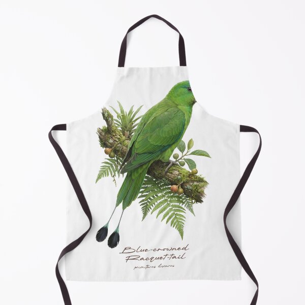 Item preview, Blue-crowned Racquet-tail on Mossy Branch designed and sold by Takeda-art.