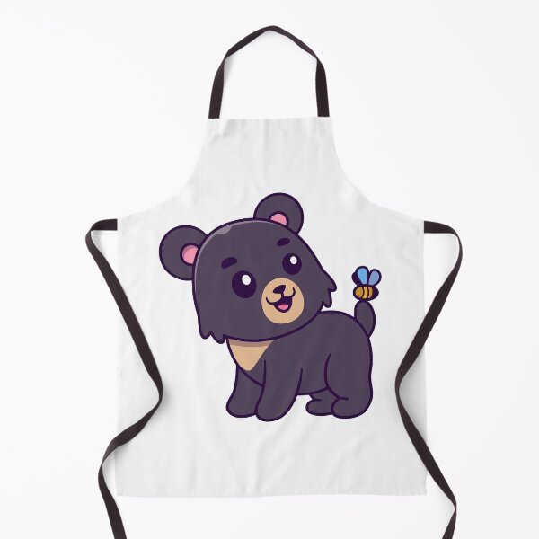Item preview, Cute Baby Bear with Little Bee Cartoon designed and sold by Lorraine N Morneau.