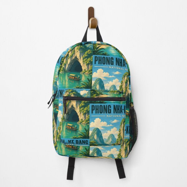 Item preview, Phong Nha - Ke Bang National Park in Vietnam, Vintage Art Travel Landscape designed and sold by MaateoDesign.