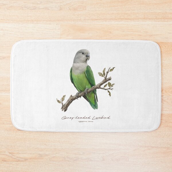 Item preview, Grey-headed Lovebird on Rustic Branch designed and sold by Takeda-art.