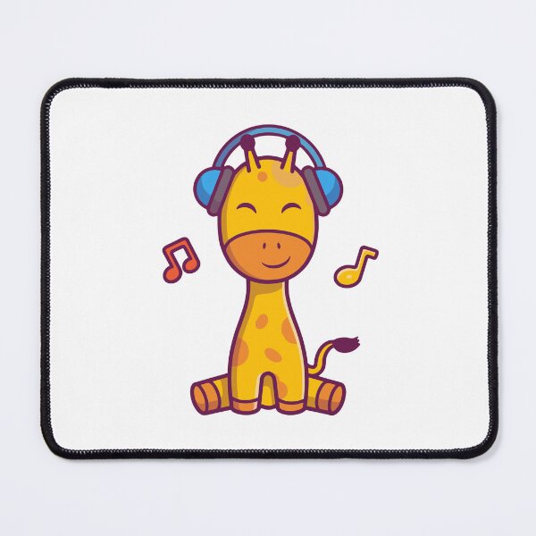 Item preview, Cute Giraffe Listening to Music with Headphones designed and sold by Lorraine N Morneau.