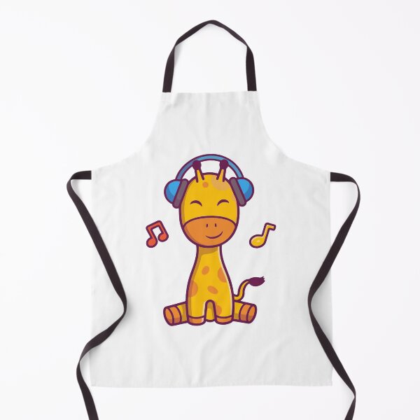 Item preview, Cute Giraffe Listening to Music with Headphones designed and sold by Lorraine N 	 Morneau.