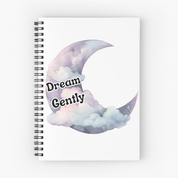 Item preview, Dream Gently Moon Sticker | Celestial Sleepy Aesthetic | Soft Fantasy Quote Design designed and sold by Pandey14.