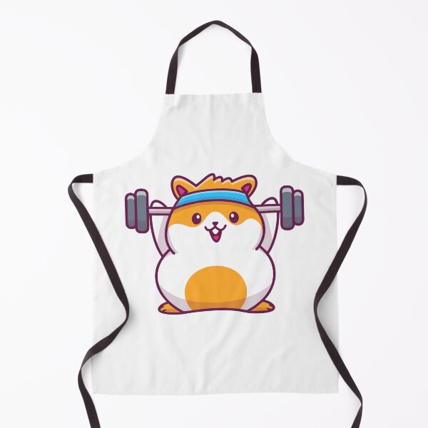 Item preview, Cute Fitness Hamster Lifting Barbell Gym designed and sold by Lorraine N Morneau.