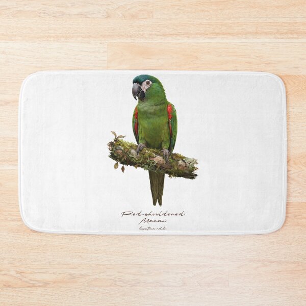 Item preview, Red-shouldered Macaw on Mossy Branch designed and sold by Takeda-art.